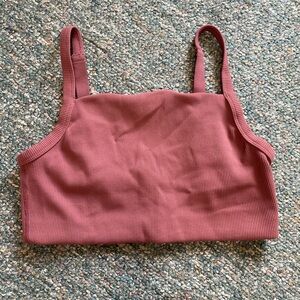 Offline by Aerie Medium Support Stretch Mauve Lounge Bra Size Medium